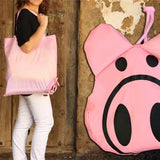 Bolsa plegable cerdito