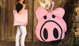 Bolsa plegable cerdito